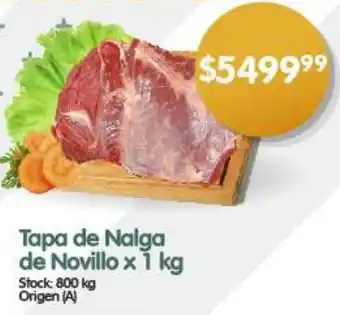 Supermercados Buenos Días Tapa de Nalga de Novillo x 1kg oferta