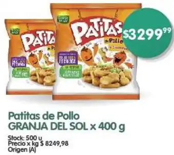 Supermercados Buenos Días Patitas de Pollo GRANJA DEL SOL x 400g oferta