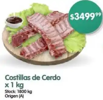Supermercados Buenos Días Costillas de Cerdo x 1kg oferta