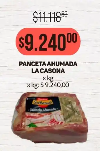 Makro PANCETA AHUMADA LA CASONA x kg oferta