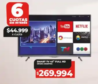 Supermayorista Vital SMART TV 43" FULL HD oferta