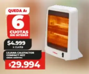 Supermayorista Vital LILIANA CALEFACTOR COMPACT HOT oferta