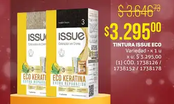 Makro TINTURA ISSUE ECO Variedad x 1U oferta