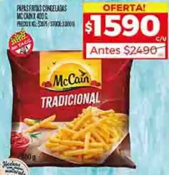 Supermercados DIA PAPAS FRITAS CONGELADAS MCCAIN X 400G oferta