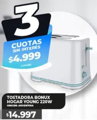 Supermayorista Vital TOSTADORA BONUX HOGAR YOUNG 220W oferta