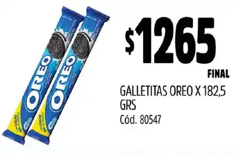Supermercados Yaguar GALLETITAS OREO X 182,5GR oferta