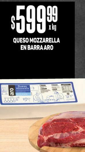 Makro Queso muzzarella en barra oferta