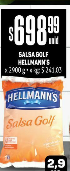 Makro Mayonesa hellmann's 2900 g oferta