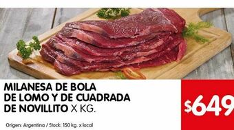 Disco Milanesa de bola de lomo, de cuadrada, de nalga oferta