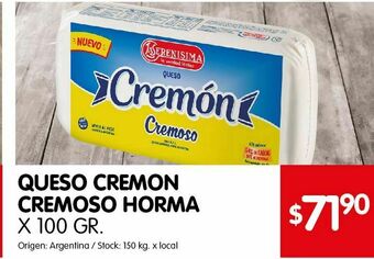 Disco Queso cremoso cremon 100 gr oferta
