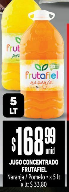 Makro Jugo concentrado frutafiel 5 l oferta