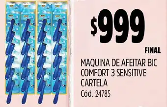 Supermercados Yaguar MAQUINA DE AFEITAR BIC COMFORT 3 SENSITIVE CARTELA oferta