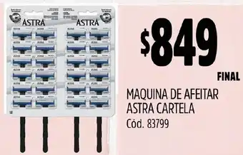 Supermercados Yaguar MAQUINA DE AFEITAR ASTRA CARTELA oferta