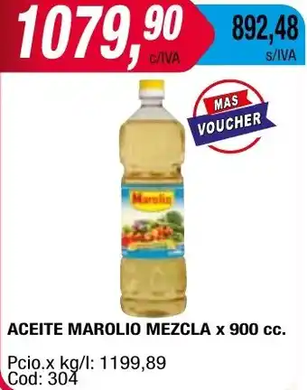 Maxiconsumo ACEITE MAROLIO MEZCLA x 900cc oferta