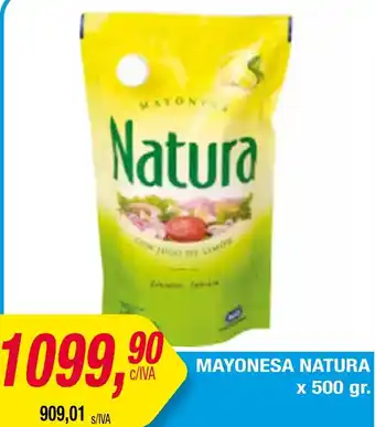 Maxiconsumo MAYONESA NATURA x 500gr oferta