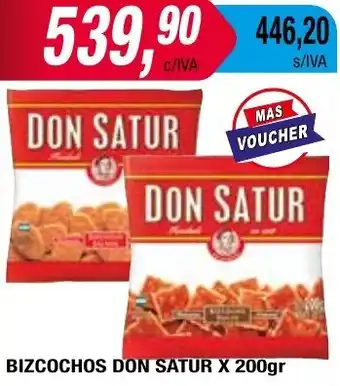 Maxiconsumo BIZCOCHOS DON SATUR X 200gr oferta