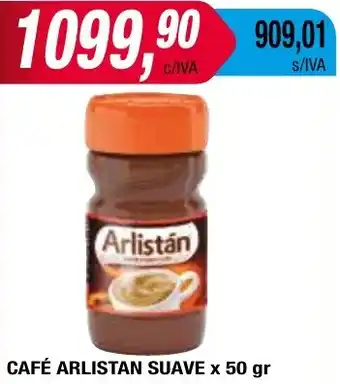 Maxiconsumo CAFÉ ARLISTAN SUAVE x 50gr oferta