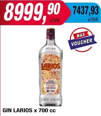 Maxiconsumo GIN LARIOS X 700cc oferta