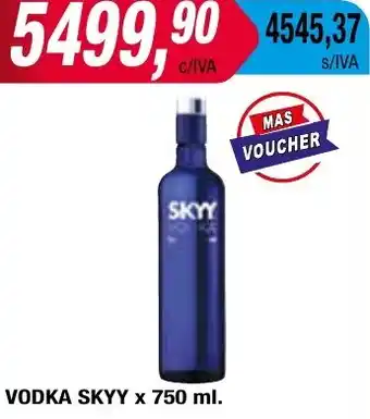 Maxiconsumo VODKA SKYY x 750ml oferta
