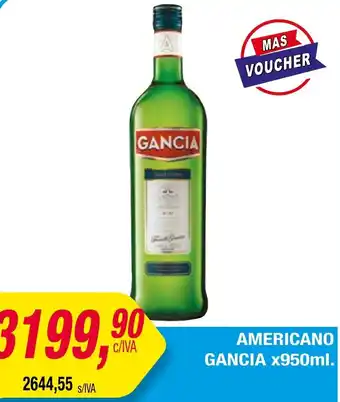 Maxiconsumo AMERICANO GANCIA X 950ml oferta