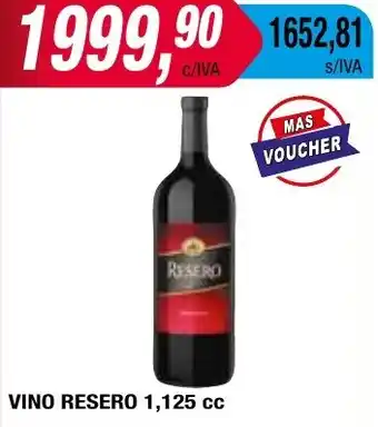 Maxiconsumo VINO RESERO 1,125cc oferta