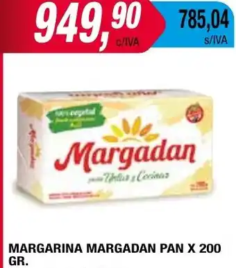 Maxiconsumo MARGARINA MARGADAN PAN X 200gr oferta