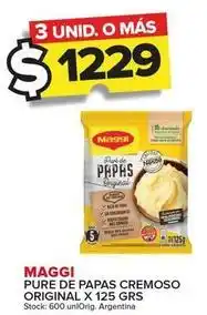 Carrefour Maxi Maggi - pure de papas cremoso original oferta
