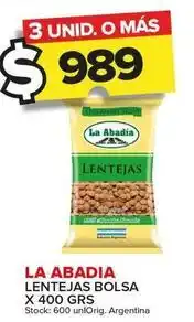 Carrefour Maxi La abadia - lentejas bolsa oferta