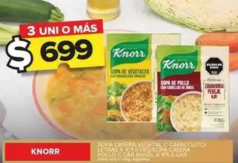 Carrefour Maxi Knorr - sopa casera vegetal c caracolito oferta