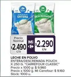 Carrefour Maxi Carrefour - leche en polvo oferta