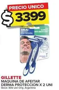 Carrefour Maxi Gillette - maquina de afeitar derma proteccion oferta