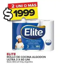 Carrefour Maxi Elite - rollo de cocina algodon ultra oferta