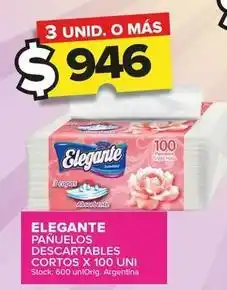 Carrefour Maxi Elegante - pañuelos descartables cortos x 100 uni oferta