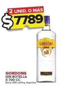 Carrefour Maxi Gordon's - gin botella oferta