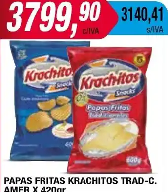Maxiconsumo PAPAS FRITAS KRACHITOS TRAD-C. AMER. X 420gr oferta