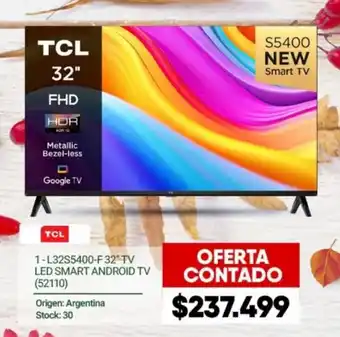 Hendel TCL 1-L32S5400-F 32" TV LED SMART ANDROID TV oferta