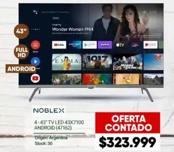 Hendel NOBLEX 4-43" TV LED 43X7100 ANDROID oferta