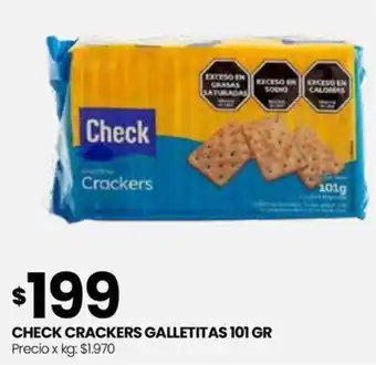 Punto Mayorista CHECK CRACKERS GALLETITAS 101 GR oferta