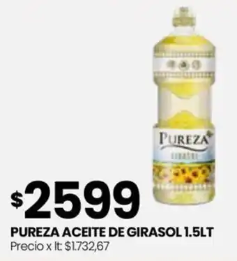 Punto Mayorista PUREZA ACEITE DE GIRASOL 1.5LT oferta