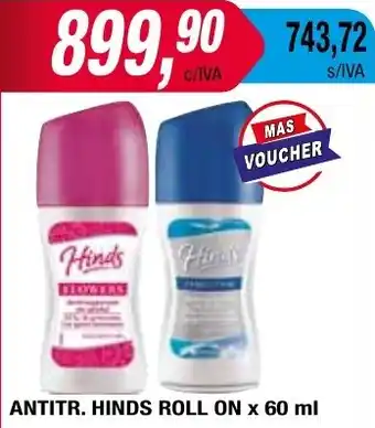 Maxiconsumo ANTITR. HINDS ROLL ON x 60ml oferta
