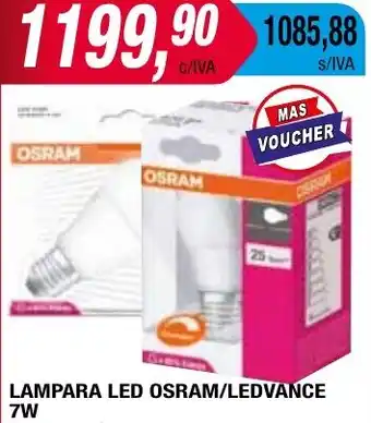 Maxiconsumo LAMPARA LED OSRAM/LEDVANCE 7W oferta