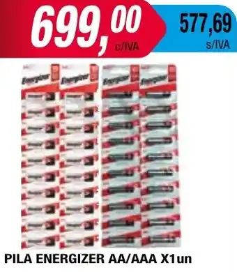 Maxiconsumo PILA ENERGIZER AA/AAA X 1un oferta