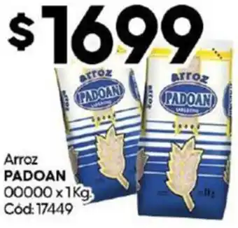 Diarco Arroz PADOAN 00000 x 1kg oferta