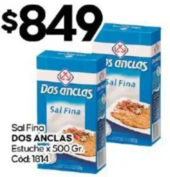 Diarco Sal Fina DOS ANCLAS Estuche x 500gr oferta