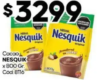 Diarco Cacao NESQUIK x 800gr oferta