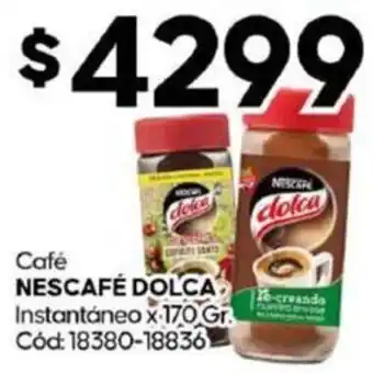 Diarco Café NESCAFÉ DOLCA Instantaneo x 170gr oferta