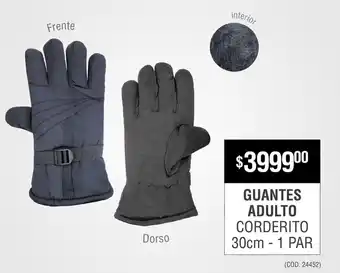 Atomo Conviene GUANTES ADULTO CORDERITO 30cm - 1 PAR oferta