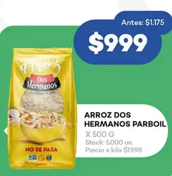 Supermercados Tadicor ARROZ DOS HERMANOS PARBOIL X 500 G oferta