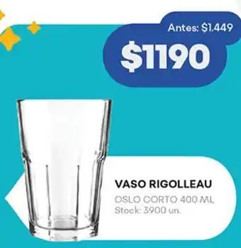 Supermercados Tadicor VASO RIGOLLEAU OSLO CORTO 400 ML oferta