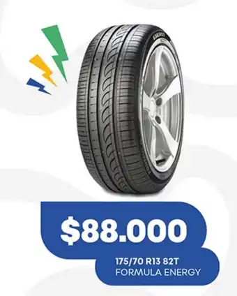 Supermercados Tadicor 175/70 R13 82T FORMULA ENERGY oferta